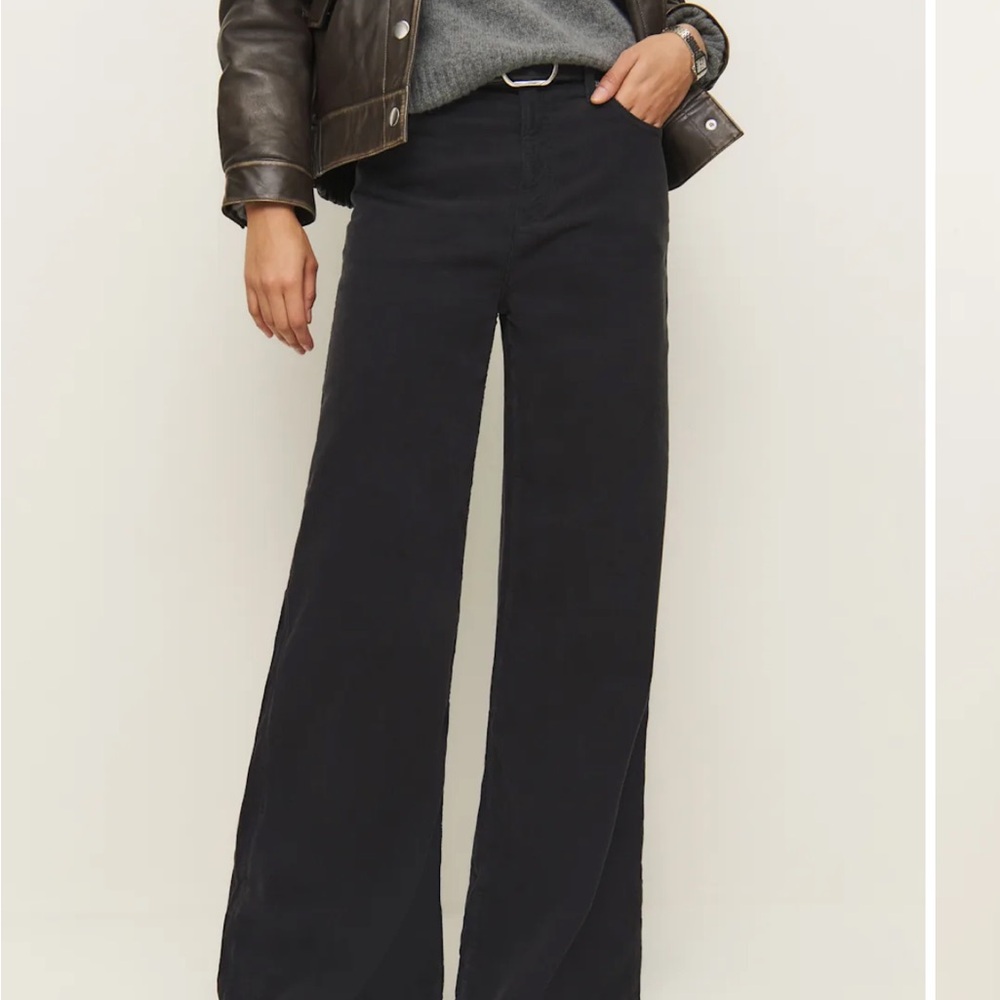 Reformation Charcoal Corduroy Pants